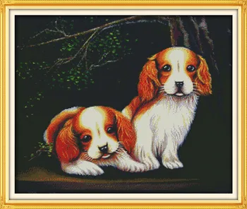 Two Dogs Counted Cross-Stitching 11CT Printed 14CT Handmade Cross Stitch Set Animals Cross-stitch Kits Embroidery Needlework
Two Dogs Counted Cross-Stitching 11CT Printed 14CT Handmade Cross Stitch Set Animals Cross-stitch Kits Embroidery Needlework