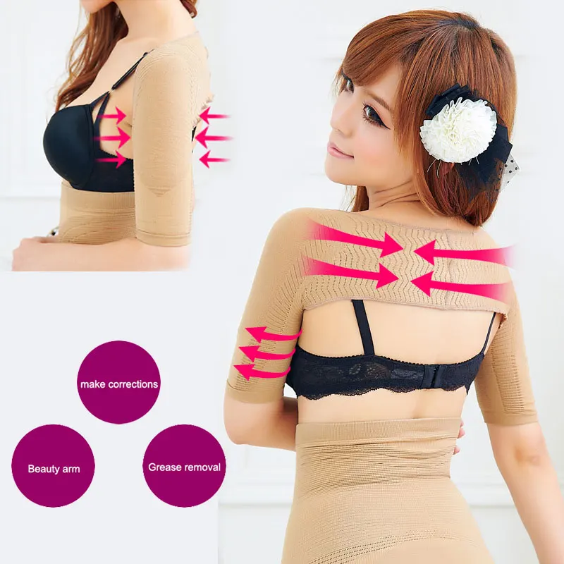 Women Slimmer Arm Sleeves Back Control Shapewear Girdle Shaper Support Corrector Slimming Shoulder Shapers Thin Arm Wrap Belt DF
Women Slimmer Arm Sleeves Back Control Shapewear Girdle Shaper Support Corrector Slimming Shoulder Shapers Thin Arm Wrap Belt DF