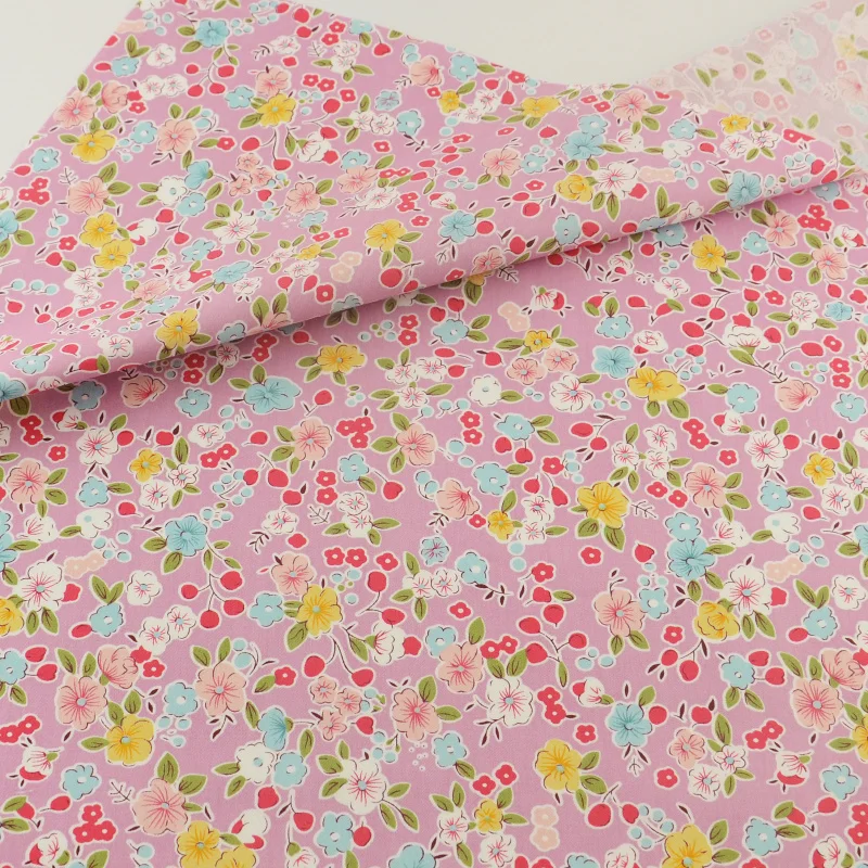 Home Textile Patchwork Sewing Cloth Pink Floral Cotton Fabric Quilting Bedding Decoration Tissue Craft Teramila Fabrics Tecido
Home Textile Patchwork Sewing Cloth Pink Floral Cotton Fabric Quilting Bedding Decoration Tissue Craft Teramila Fabrics Tecido
