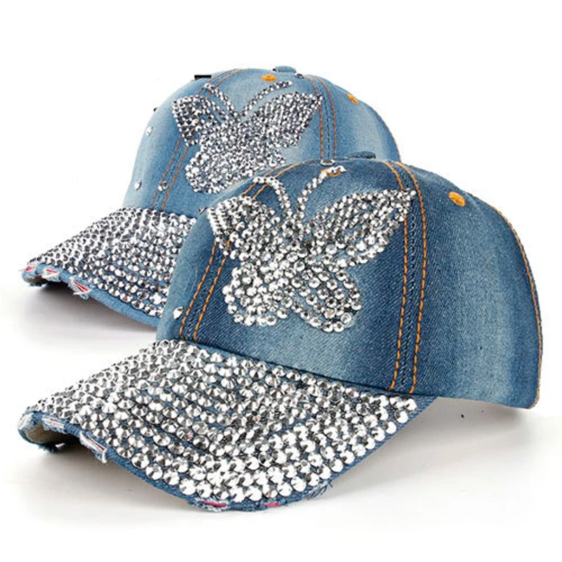 Baseball Hats Caps for Women sun Jean Hat Embroidery Butterfly Diamond Snapback caps female summer girl ladies Casquette gorras
Baseball Hats Caps for Women sun Jean Hat Embroidery Butterfly Diamond Snapback caps female summer girl ladies Casquette gorras