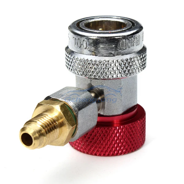 Image Car Air Condition AC Refrigeration Equment  And Fluoride Adjustable Connector Adapter R134a High Side Quick Connector