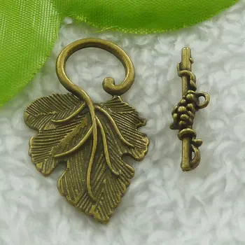 80 sets antique bronze leaves clasps 24x7`37x22mm #1991
80 sets antique bronze leaves clasps 24x7`37x22mm #1991