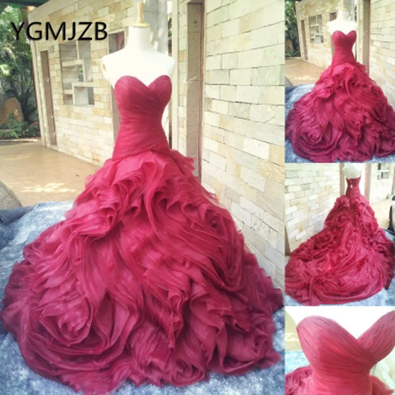Robe De Mariee 2019 Long Mermaid Wedding Dresses Sweetheart Sleeveless Ruffles Red Bride Dress Saudi Arabic Wedding Gown
Robe De Mariee 2019 Long Mermaid Wedding Dresses Sweetheart Sleeveless Ruffles Red Bride Dress Saudi Arabic Wedding Gown