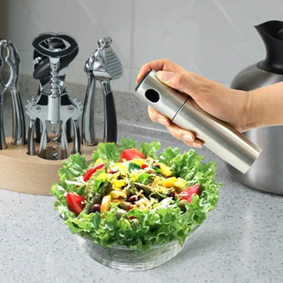 Stainless Steel Oil Sprayer Gravy Boats Spray Oil Vinegar Bottles Sauce Pot Kitchen Cooking Tools
Stainless Steel Oil Sprayer Gravy Boats Spray Oil Vinegar Bottles Sauce Pot Kitchen Cooking Tools