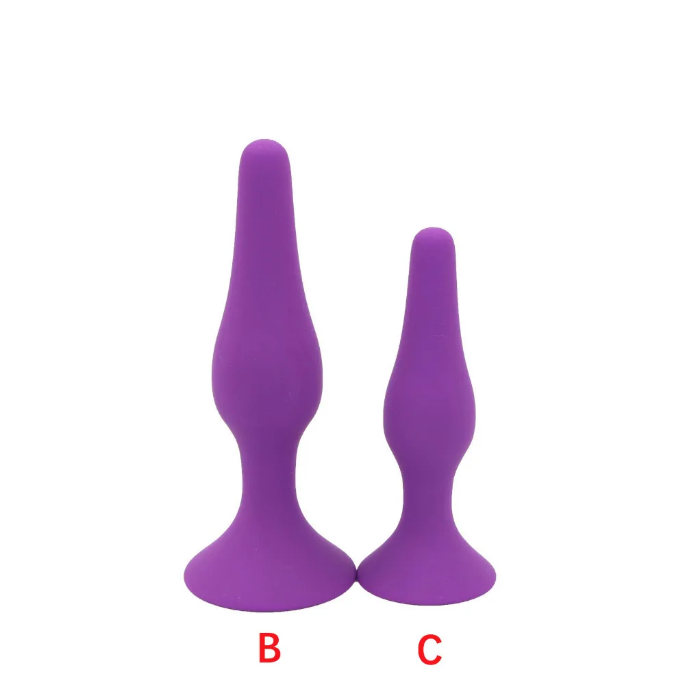 2PCS/SET Silicone Anal Plug Beads Butt Plug With Stong Suction Cup Buttplug Anal Sex Toys For Men Gay Woman Prostate Erotic Toys