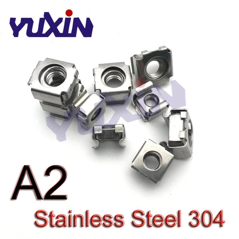 20Pcs/Lot M4/M5/M6/M8 Stainless Steel 304 Cabinet Metal Nuts Cage Iron Clip Caged Nut Square Rack Mount A2-70
20Pcs/Lot M4/M5/M6/M8 Stainless Steel 304 Cabinet Metal Nuts Cage Iron Clip Caged Nut Square Rack Mount A2-70