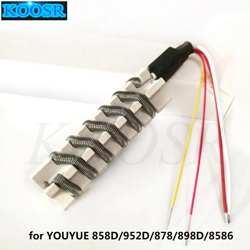 Original Replacement Heating Element Heater Part for 858D/952D/878/898D/8586 Soldering Station Desoldering Rework Repair Tool
Original Replacement Heating Element Heater Part for 858D/952D/878/898D/8586 Soldering Station Desoldering Rework Repair Tool