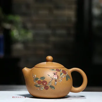 Yixing purple clay pot genuine Han Peidong hand-painted original mining mud West Shihu Kungfu Teapot Tea Set
Yixing purple clay pot genuine Han Peidong hand-painted original mining mud West Shihu Kungfu Teapot Tea Set