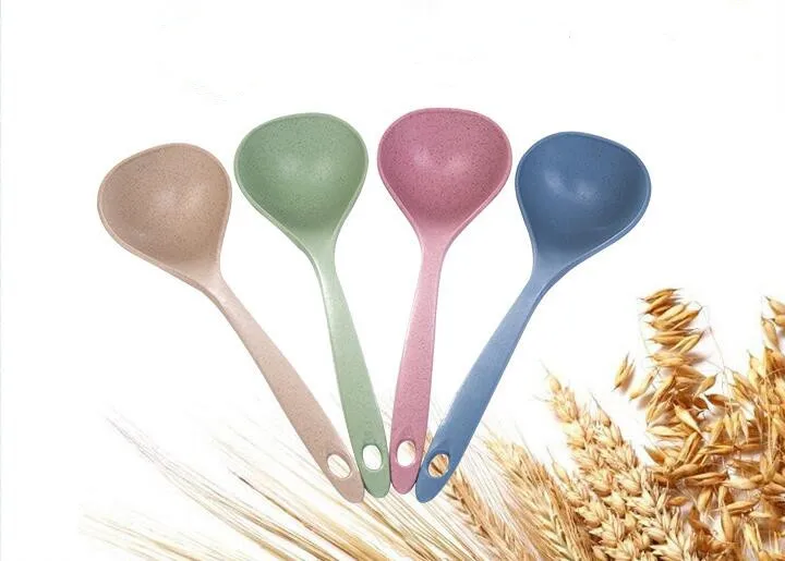 1PC Wheat Straw Soup Ladle Kitchen Spoon With Long Handle Green Healthy Cooking Scooper Household Sauce Spoons Utensils OK 0845
1PC Wheat Straw Soup Ladle Kitchen Spoon With Long Handle Green Healthy Cooking Scooper Household Sauce Spoons Utensils OK 0845
