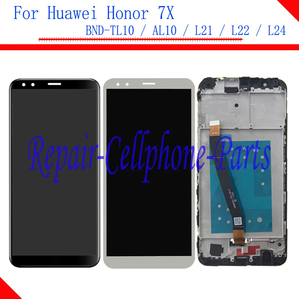 

For Changwan 7X Full LCD display+Touch screen digitizer assembly With Frame For Huawei Honor 7X BND-TL10 / AL10 / L21 / L22 /L24