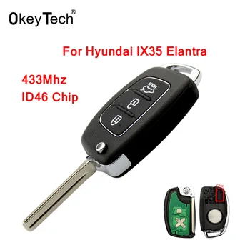 OkeyTech 3 Button 433Mhz ID46 Chip Flip Key Auto Remote Control Folding Uncut Blade Car Key for Hyundai IX35 Elantra Remote Key
OkeyTech 3 Button 433Mhz ID46 Chip Flip Key Auto Remote Control Folding Uncut Blade Car Key for Hyundai IX35 Elantra Remote Key