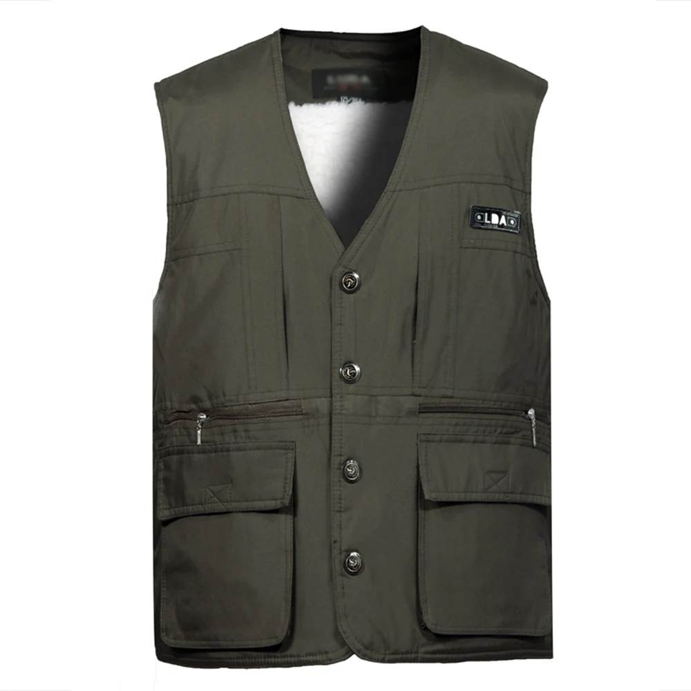 Dongkuan middle-aged male thickening vest big yards lamb's wool and cashmere warm vest multi-pocket vest cotton vest
Dongkuan middle-aged male thickening vest big yards lamb's wool and cashmere warm vest multi-pocket vest cotton vest