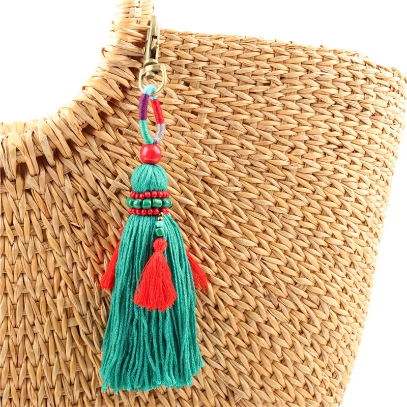RE Bohemian Tassel Pendant Keychain Folk-custom Pompom Key Chain Accessories Bag Charm Women's Car key rings for a Women J3030
RE Bohemian Tassel Pendant Keychain Folk-custom Pompom Key Chain Accessories Bag Charm Women's Car key rings for a Women J3030