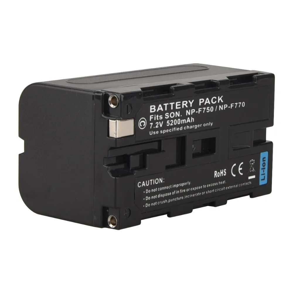 Lowest Price ! 7.2V 5200mAh Digital Camera Battery Pack for Sony NP-F750 NP-F770 Rechargeable Batteria Digital Li-ion Battery
Lowest Price ! 7.2V 5200mAh Digital Camera Battery Pack for Sony NP-F750 NP-F770 Rechargeable Batteria Digital Li-ion Battery