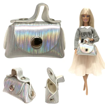NK 1Pcs Doll Leather Bag Silver Fashion Shoulder Shopping Handbag For Barbie Doll Accessories Baby Toys 1/6 Doll Gift 06A 6X
NK 1Pcs Doll Leather Bag Silver Fashion Shoulder Shopping Handbag For Barbie Doll Accessories Baby Toys 1/6 Doll Gift 06A 6X