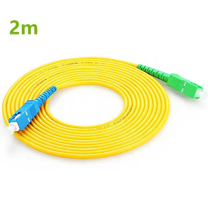 2m SC APC to SC UPC SC PC G657A Fiber Patch Cable, Jumper, Patch Cord Simplex 2.0mm optic patch cord
2m SC APC to SC UPC SC PC G657A Fiber Patch Cable, Jumper, Patch Cord Simplex 2.0mm optic patch cord