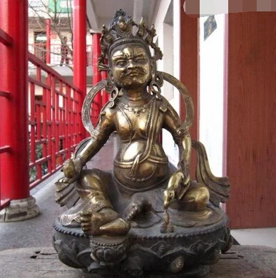 bir 006975 Tibet Buddhism Copper Bronze gild Yellow Jambhala God of wealth Buddha Statue
bir 006975 Tibet Buddhism Copper Bronze gild Yellow Jambhala God of wealth Buddha Statue