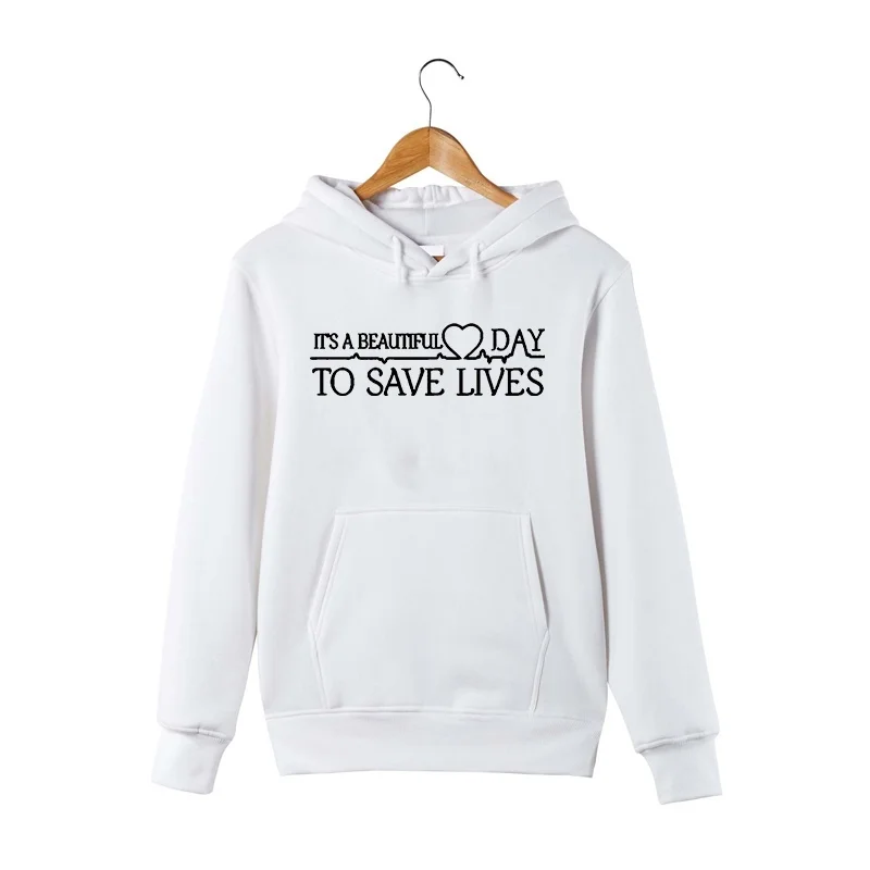 2019 New Grey's Anatomy Hoodie It's a Beautiful Day To Save Lives Hooded Sweatshirt Women Casual Pullover Sweatshirts
2019 New Grey's Anatomy Hoodie It's a Beautiful Day To Save Lives Hooded Sweatshirt Women Casual Pullover Sweatshirts