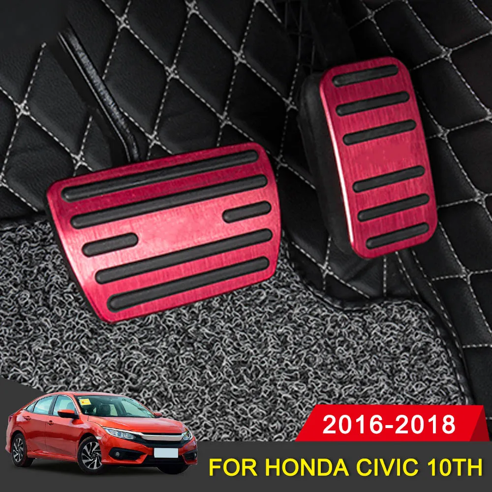 Фото Автомобильный акселератор педаль тормоза Накладка для Honda Civic 10th 2016 2017 2018