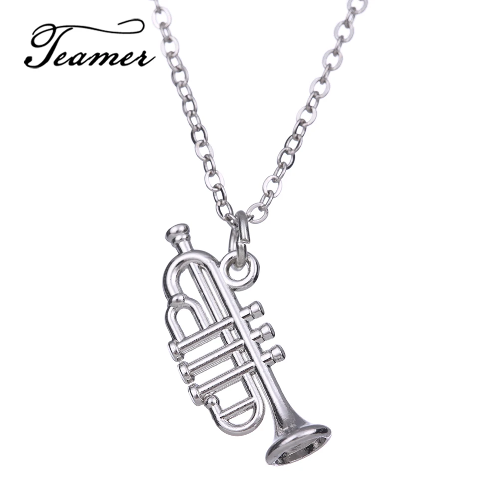 Teamer New Design Silver Color Musical Instrument Pendant Necklace Cornet Shape Jewelry for Music Enthusiast Bijoux AH104231
Teamer New Design Silver Color Musical Instrument Pendant Necklace Cornet Shape Jewelry for Music Enthusiast Bijoux AH104231