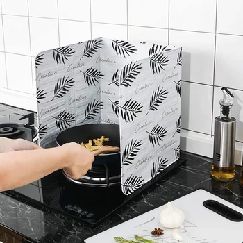 Kitchen Frying Pan Oil Splash Protection Screen Cover Gas Stove Anti Splatter Shield Guard Oil Divider Splash Proof Baffle Tools
Kitchen Frying Pan Oil Splash Protection Screen Cover Gas Stove Anti Splatter Shield Guard Oil Divider Splash Proof Baffle Tools