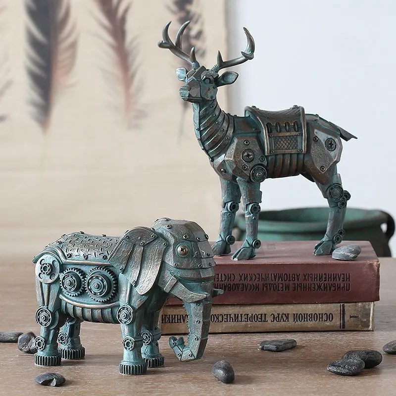 Retro Industrial Style Animal Table Decoration Deer Rhino Elephant Lion Animal Decorative Creative Resin Ornaments Best Gift
Retro Industrial Style Animal Table Decoration Deer Rhino Elephant Lion Animal Decorative Creative Resin Ornaments Best Gift