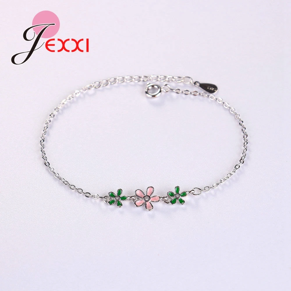 Real 925 Sterling Silver Chain Bracelet with Sweet Flower For Ladies Attend Anniversary Appointment Dance Party Jewelry
Real 925 Sterling Silver Chain Bracelet with Sweet Flower For Ladies Attend Anniversary Appointment Dance Party Jewelry