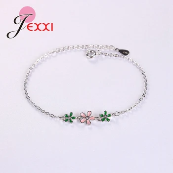 Real 925 Sterling Silver Chain Bracelet with Sweet Flower For Ladies Attend Anniversary Appointment Dance Party Jewelry
Real 925 Sterling Silver Chain Bracelet with Sweet Flower For Ladies Attend Anniversary Appointment Dance Party Jewelry