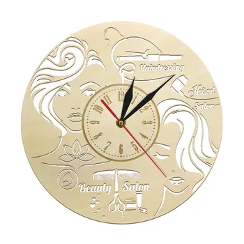 Hair Beauty Salon Stylist Barber Shop Watch Haircut Salon Hairdressing Wooden Decor Round Wall Clock Hairdresser Parlor Gift
Hair Beauty Salon Stylist Barber Shop Watch Haircut Salon Hairdressing Wooden Decor Round Wall Clock Hairdresser Parlor Gift