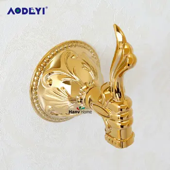 AODEYI Luxurious PVD-Ti Golden Robe Hook Clothes Hook Towel Rack Gold Plating Finished Bathroom Accessories Products
AODEYI Luxurious PVD-Ti Golden Robe Hook Clothes Hook Towel Rack Gold Plating Finished Bathroom Accessories Products