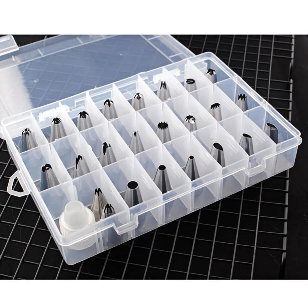 New Arrival 24 pcs Difference style DIY Dessert Cake Decorating Tip Sets With Box Russia Icing Piping Nozzles Pastry Tips
New Arrival 24 pcs Difference style DIY Dessert Cake Decorating Tip Sets With Box Russia Icing Piping Nozzles Pastry Tips