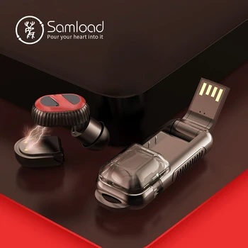 Samload Bluetooth Headset 2 Pieces Replaceable battery Driver Handsfree Wireless Earbud with Noise Cancelling Mic & Charger case
Samload Bluetooth Headset 2 Pieces Replaceable battery Driver Handsfree Wireless Earbud with Noise Cancelling Mic & Charger case