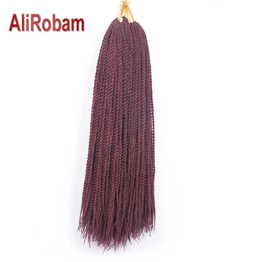 AliRobam Senegalese Twist Crochet Low Temperature Fiber Synthetic Braiding Hair Extensions Pure/Ombre Braids 30 Roots/pack
AliRobam Senegalese Twist Crochet Low Temperature Fiber Synthetic Braiding Hair Extensions Pure/Ombre Braids 30 Roots/pack