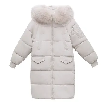 2018 Women winter down cotton jacket Thicken Long parkas Fur collar Hooded tops Plus size female Slim warm cotton jackets N245
2018 Women winter down cotton jacket Thicken Long parkas Fur collar Hooded tops Plus size female Slim warm cotton jackets N245