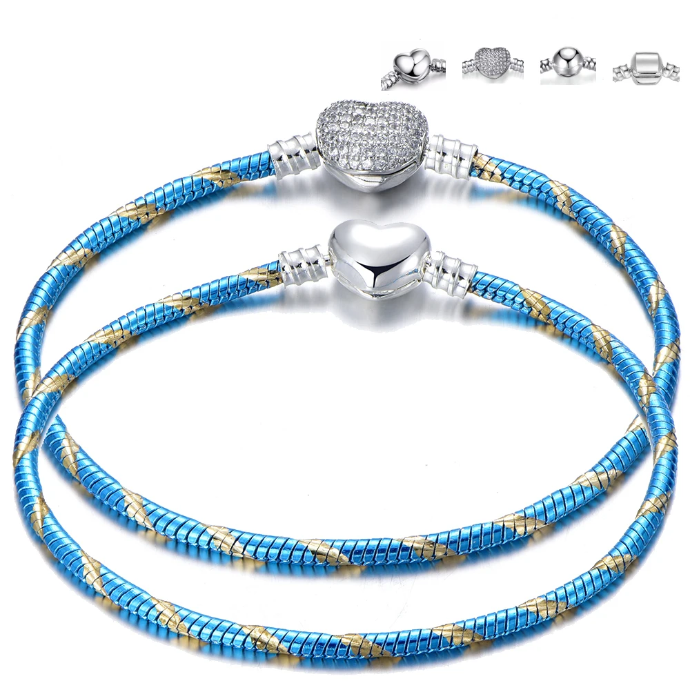 Hot Sale 17-21CM Authentic Blue Gold Snake Chain Link Bracelet & Bangle Fit Original Brand Bracelet for Women Luxury Jewelry
Hot Sale 17-21CM Authentic Blue Gold Snake Chain Link Bracelet & Bangle Fit Original Brand Bracelet for Women Luxury Jewelry
