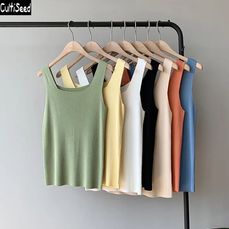 Cultiseed Women Summer Sleeveless Knitted Vest Tank Tops 2019 Female New Solid Color Tank Camis Ladies Fashion Casual Vest Tees
Cultiseed Women Summer Sleeveless Knitted Vest Tank Tops 2019 Female New Solid Color Tank Camis Ladies Fashion Casual Vest Tees