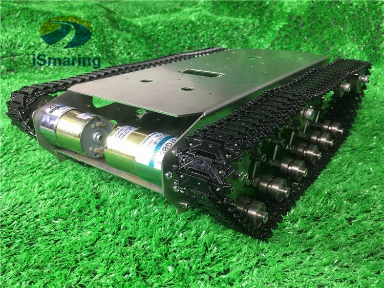Official iSmaring TS600 Tank car, Stainless steel chassis and Black Metal Tracks,Shock Absorber,for obstacle-surmounting,robot,D
Official iSmaring TS600 Tank car, Stainless steel chassis and Black Metal Tracks,Shock Absorber,for obstacle-surmounting,robot,D