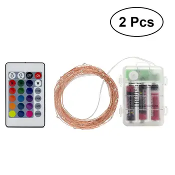 50 LED Battery Powered LED String Lights with Wireless Remote Control 16 Colors Starry String Lights Decorative Light
50 LED Battery Powered LED String Lights with Wireless Remote Control 16 Colors Starry String Lights Decorative Light
