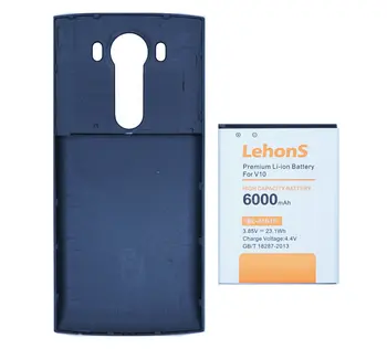 LehonS 5x 6000mAh BL-45B1F Extended Replacement Battery + 5x Back Cover Case For LG V10 H968 H961N H900 H901 VS990 H960A LS992
LehonS 5x 6000mAh BL-45B1F Extended Replacement Battery + 5x Back Cover Case For LG V10 H968 H961N H900 H901 VS990 H960A LS992