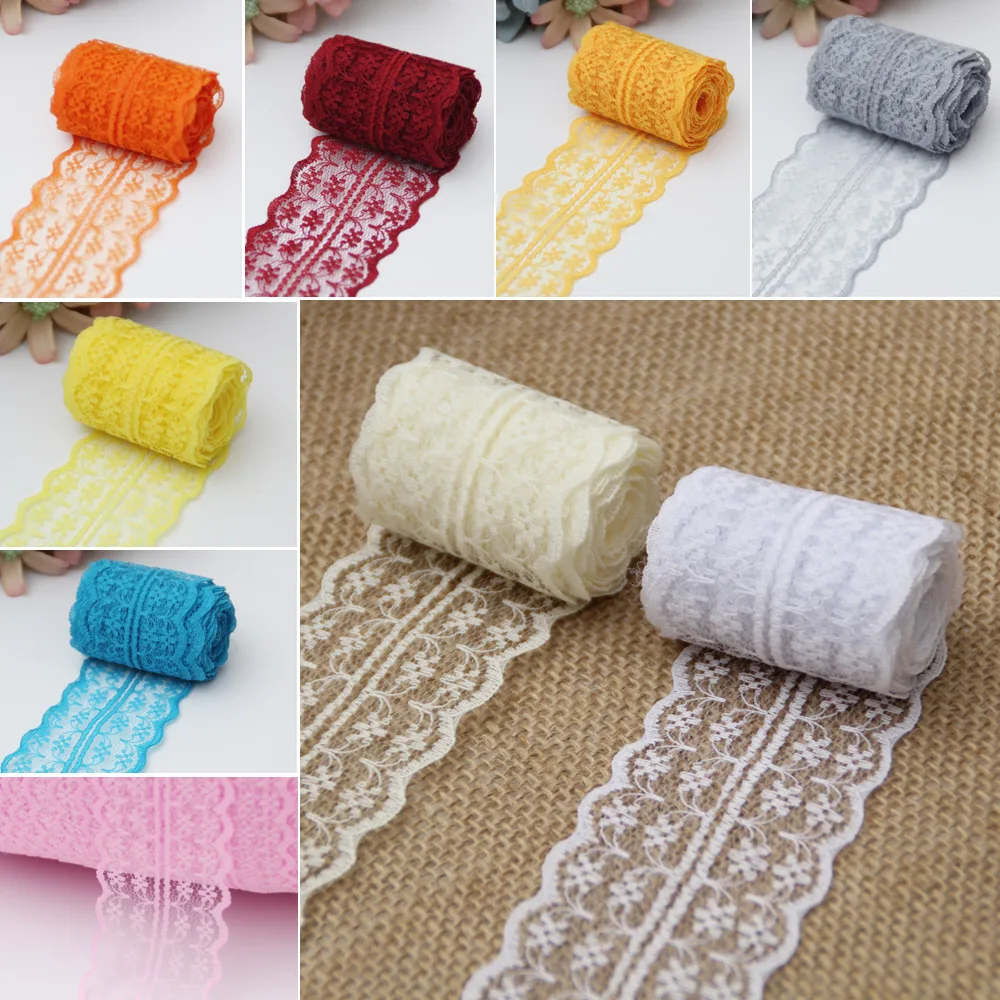 10MX4.5CM Lace Trim Ribbon Apparel Sewing Knit Fabric DIY Embroidered Net Fabric Cord Lace Patchwork Accessories
10MX4.5CM Lace Trim Ribbon Apparel Sewing Knit Fabric DIY Embroidered Net Fabric Cord Lace Patchwork Accessories