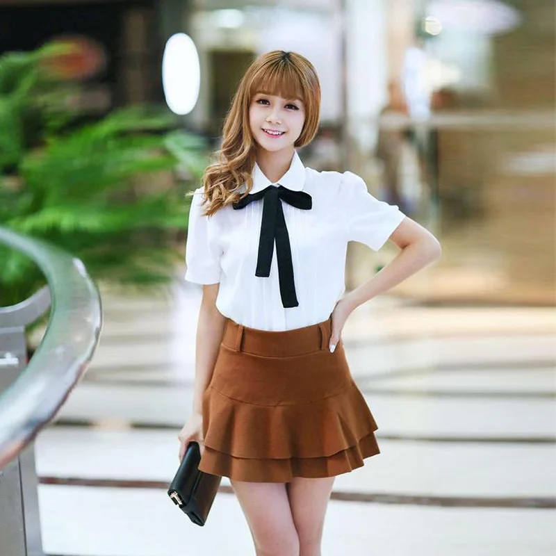 Elegant Bow Tie White Blouses Women Chiffon Casual Shirt Ladies Tops School Blusas Female Clothing
Elegant Bow Tie White Blouses Women Chiffon Casual Shirt Ladies Tops School Blusas Female Clothing
