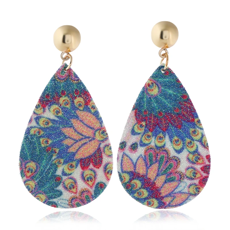 New Scrub Painted Flowers Birds Long Water Drop Earrings For Women Statement Trend Jewelry Gifts Boucle D'oreille AE815
New Scrub Painted Flowers Birds Long Water Drop Earrings For Women Statement Trend Jewelry Gifts Boucle D'oreille AE815