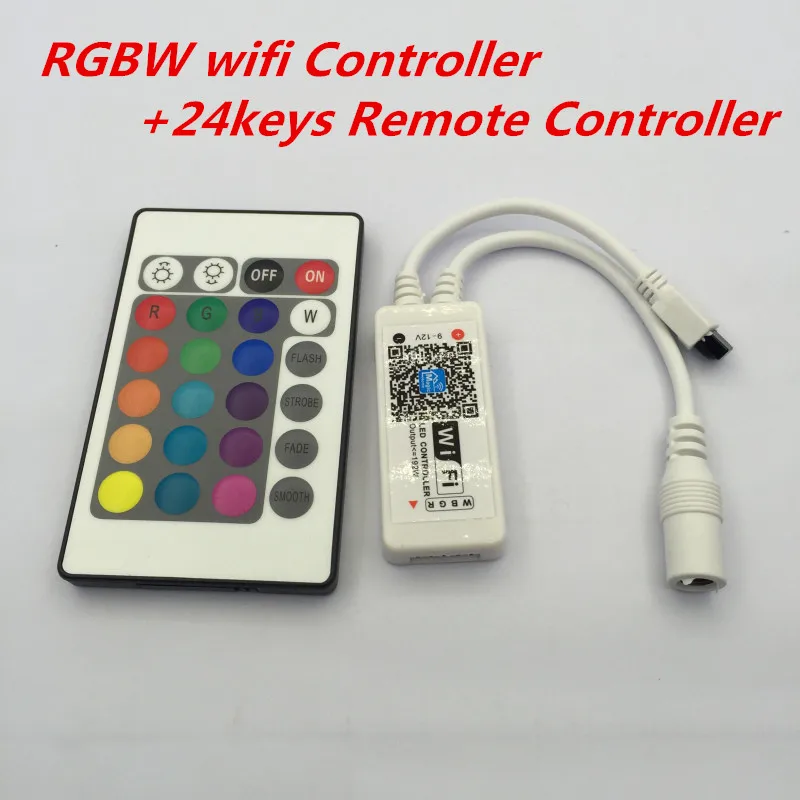 2pcs RGB wifi controller DC 9-12V WiFi mini light led controller RGBW Controller + 24keys Remote Controller For LED Strip Light
2pcs RGB wifi controller DC 9-12V WiFi mini light led controller RGBW Controller + 24keys Remote Controller For LED Strip Light