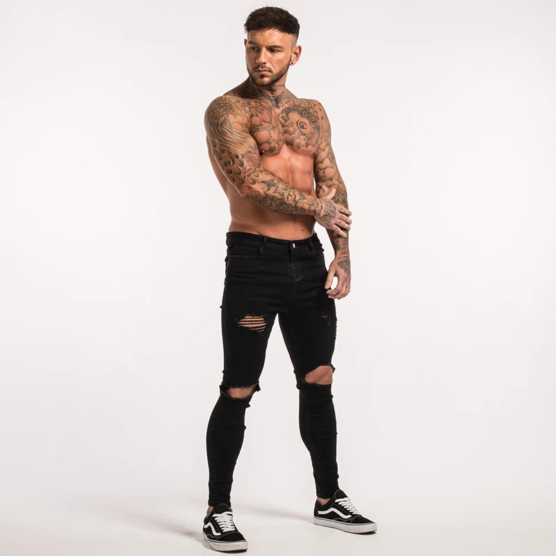-mens-skinny-jeans-black-ripped-stretch-ripped-repaired-zm25-17