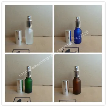 20ml frosted clear/green/brown/blue glass bottle with shiny silver sprayer, mist glass bottle. travel refillable perfume bottle
20ml frosted clear/green/brown/blue glass bottle with shiny silver sprayer, mist glass bottle. travel refillable perfume bottle
