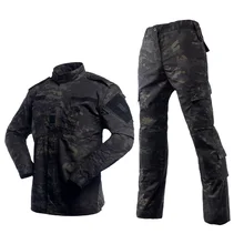 Camouflage Hunting Paintball-Clothing Tactical-Uniform Multicam Black Military Airsoft