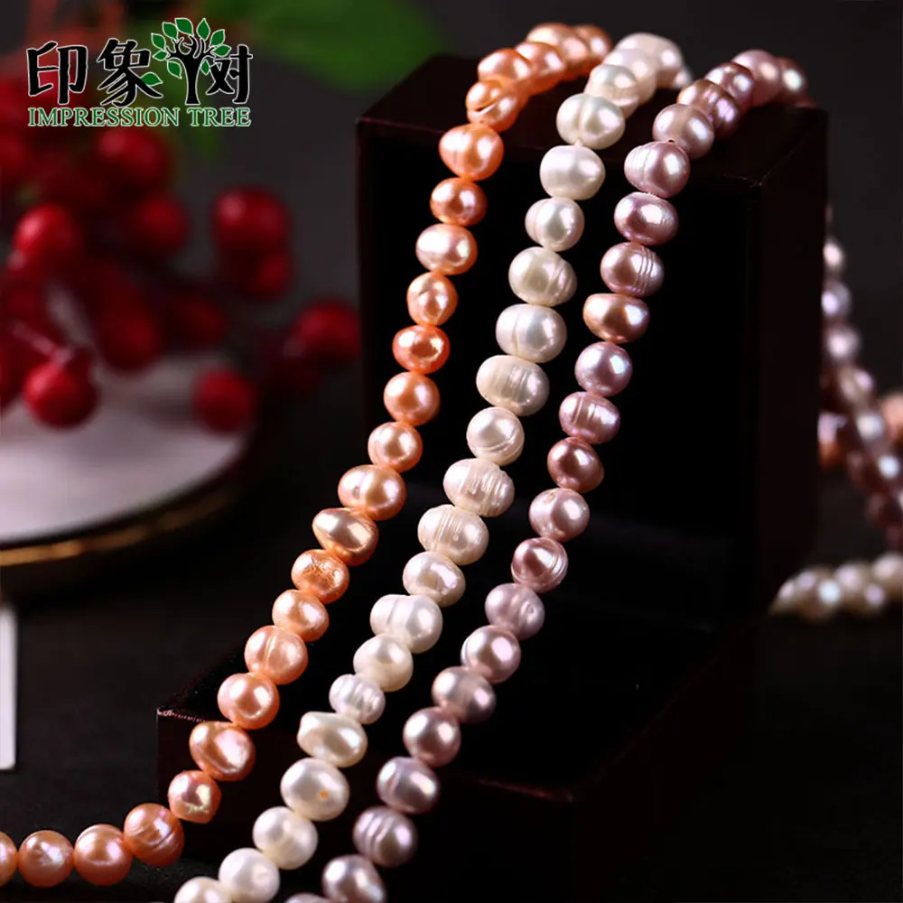 6-7mm 63pcs/Strand Pure Natural Freshwater Pearl In White Lavender Pink Irregular Shape Bead DIY For Jewelry Making 19057
6-7mm 63pcs/Strand Pure Natural Freshwater Pearl In White Lavender Pink Irregular Shape Bead DIY For Jewelry Making 19057