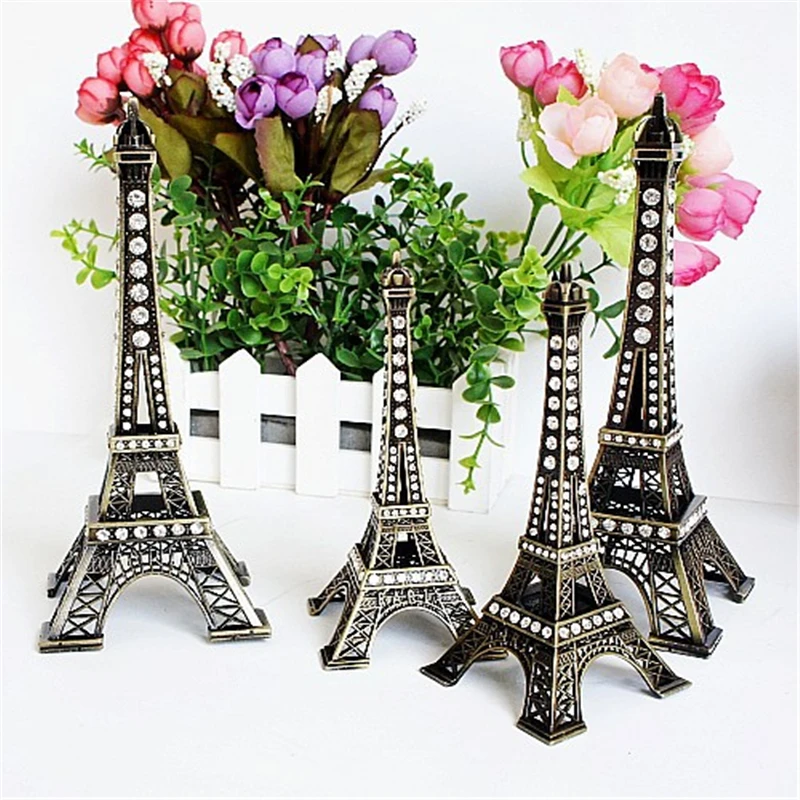 13/18cm Vintage Metal Crafts Diamond Bronze Eiffel Tower Model Christmas Decoration for Home Figurines Building Collection Gift
13/18cm Vintage Metal Crafts Diamond Bronze Eiffel Tower Model Christmas Decoration for Home Figurines Building Collection Gift
