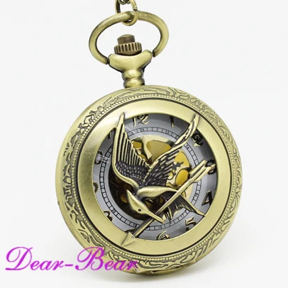 (1032) Steampunk The Hunger Game Pocket Watch Half Hunter Watch Necklace , 12 pcs/lot, wholesale
(1032) Steampunk The Hunger Game Pocket Watch Half Hunter Watch Necklace , 12 pcs/lot, wholesale