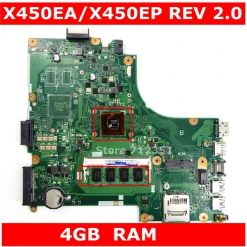 X450EA With AMD CPU 4GB RAM Mainboard REV 2.0 For Asus X450EA X450E X450EP X452EA X452E A452E Laptop Motherboard 100% Tested
X450EA With AMD CPU 4GB RAM Mainboard REV 2.0 For Asus X450EA X450E X450EP X452EA X452E A452E Laptop Motherboard 100% Tested